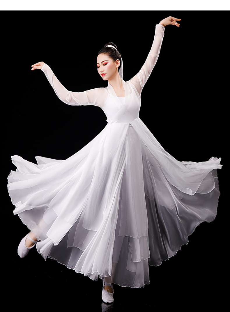 优选好货古典舞纱衣女飘逸舞台演出服新款大摆裙舞蹈服中国舞练功服装