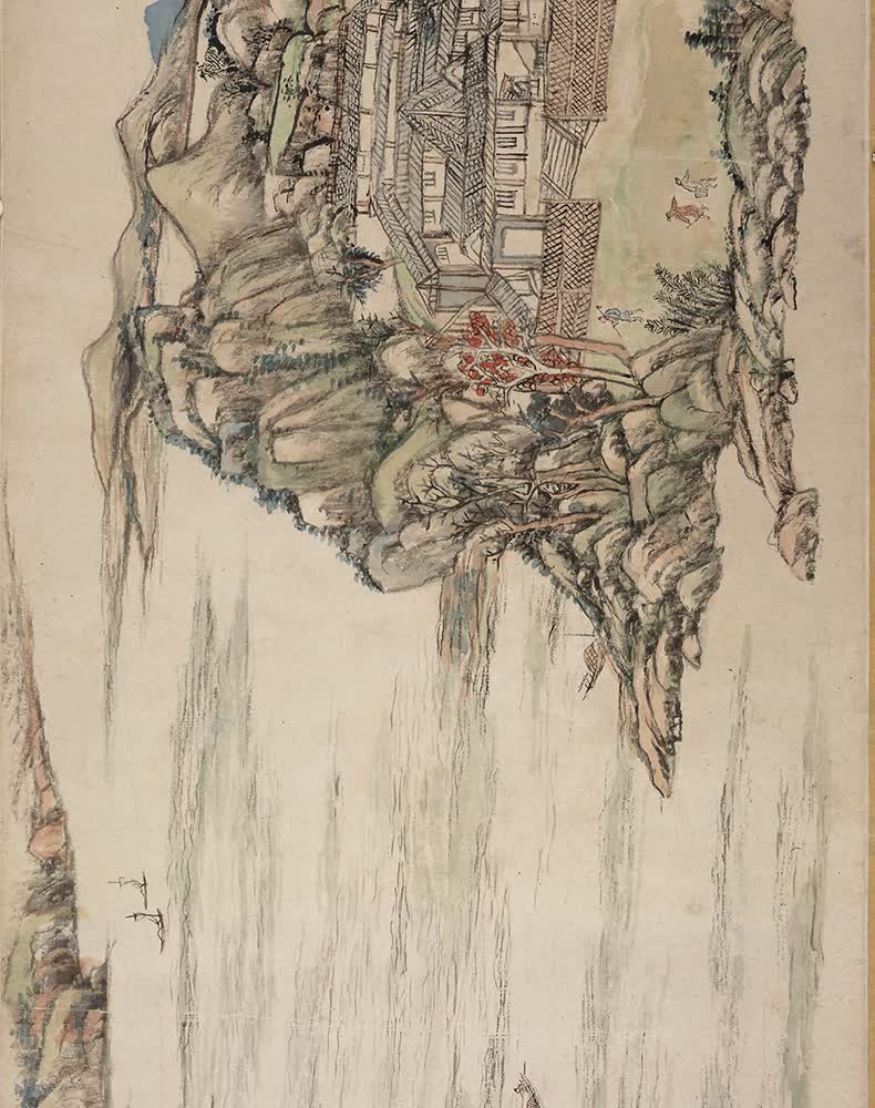 可狄清 王原祁 辋川图卷(全卷)纸本高清微喷手卷卷轴风景画装饰画横幅