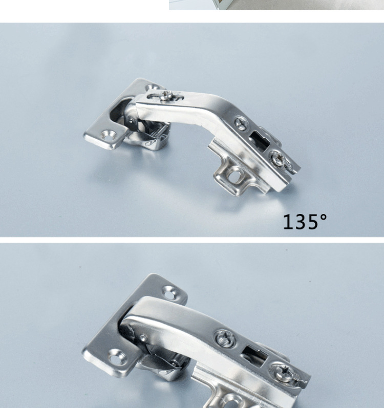 特殊角铰正45负30度135铰链平开门90度转角液压阻尼异形铰五角柜特殊