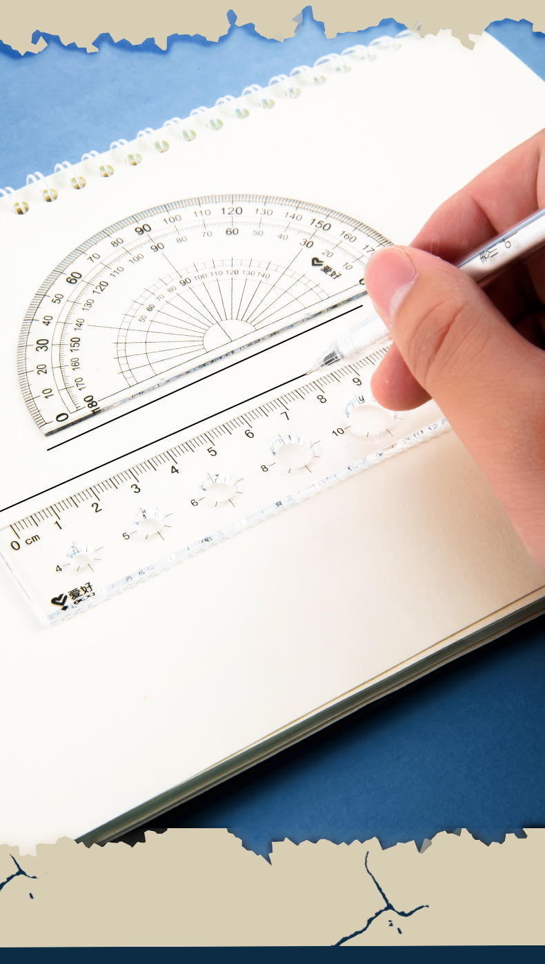 爱好lb00477名侦探柯南联名学生套尺卡通可爱尺子四件套男女生小学生