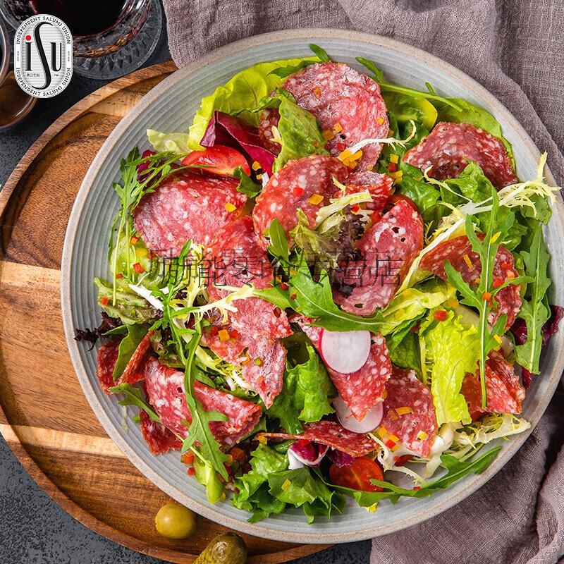 萨拉米香肠isu无淀粉纯肉松露风味香肠片生吃即食披萨饼底肠 750g