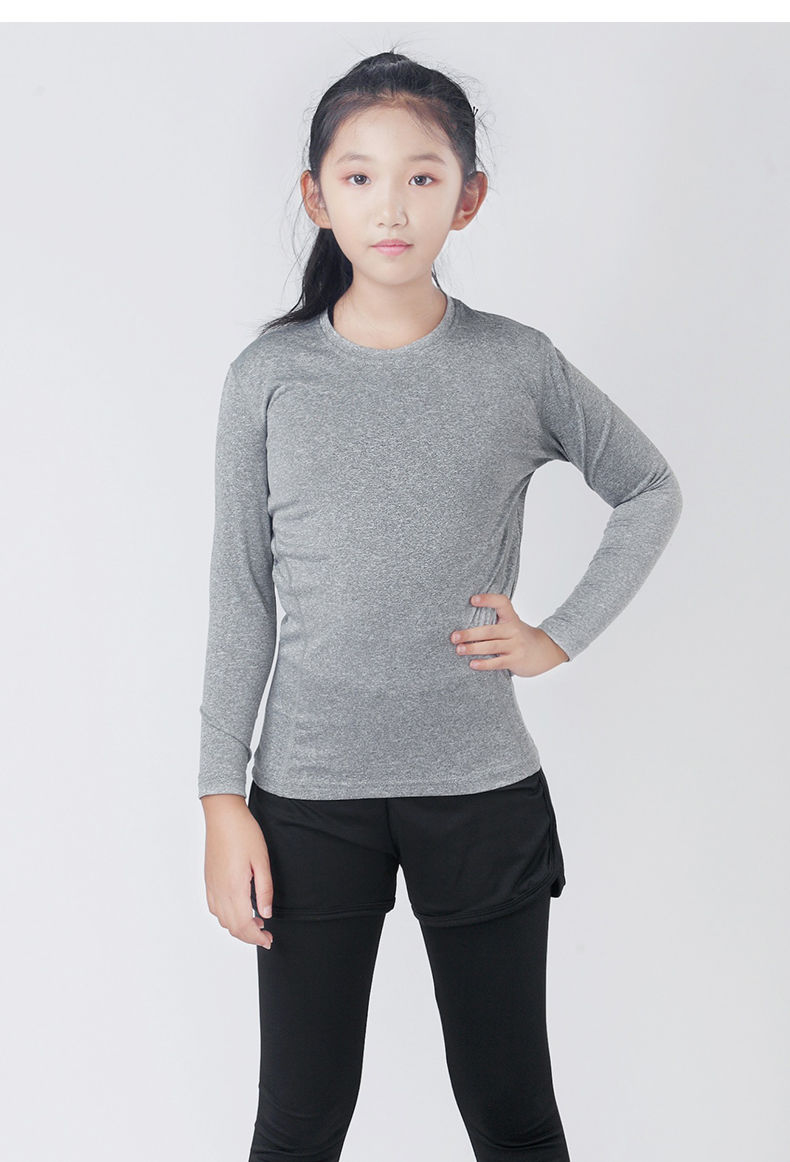 新品儿童瑜伽女童紧身衣训练速干儿童户外跑步健身瑜伽宽松舞蹈春秋