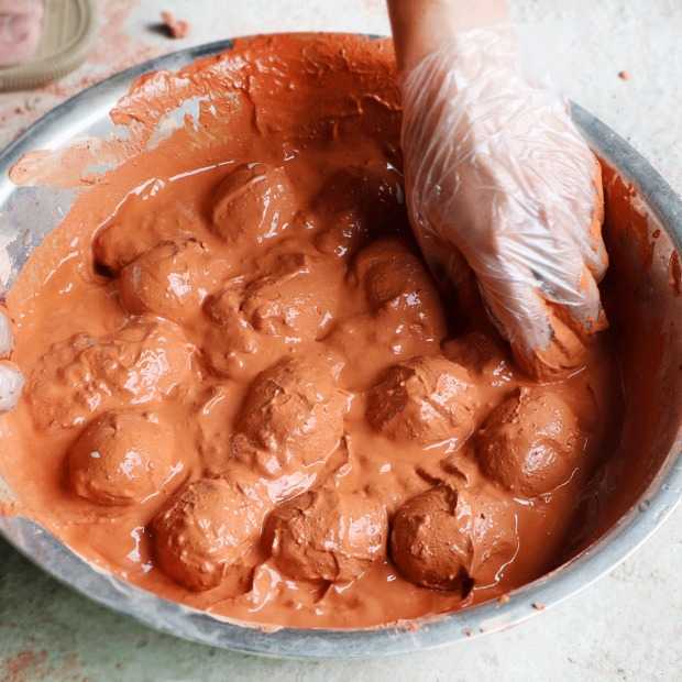 叫花鸡专用红泥高山天然泥土红泥土腌鸭蛋无沙土种菜种花种果树泥豪