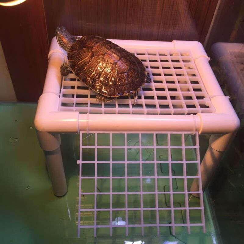 diy晒台乌龟晒台小龟晒背人造平台人工陆地自制陆地挂式乌龟晒台 灰色