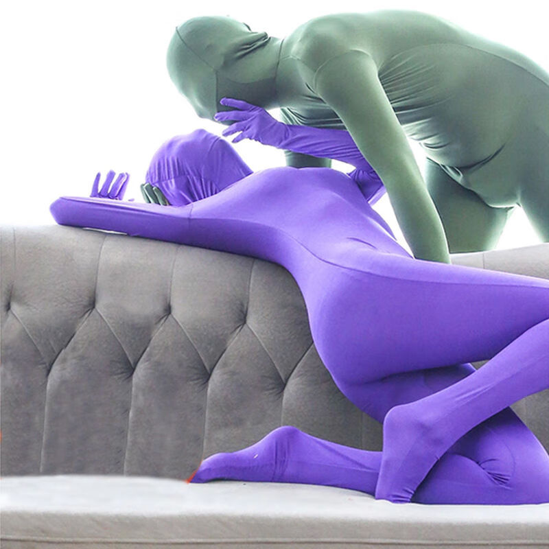 tificy纯色莱卡zentai紧身衣全身包裹连体衣cosplay舞台晚会服服装