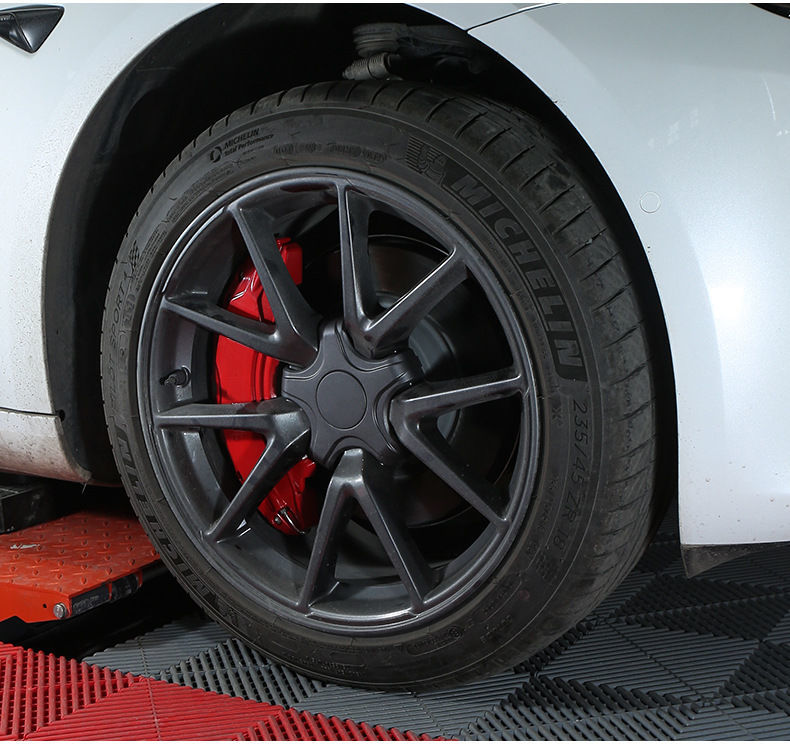 适用于特斯拉model3/y卡钳罩专用轮毂刹车卡钳改装配件装饰 黄色版(4