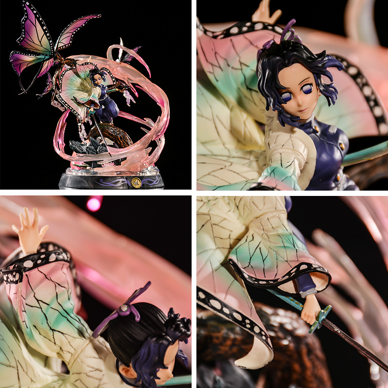 鬼灭之刃手办摆件蝴蝶忍虫柱q版景品gk雕像动漫公仔玩偶周边礼品生日