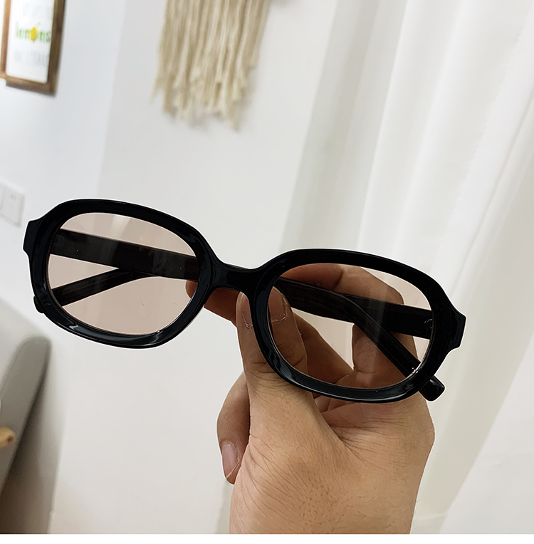 韩国新款夜店蹦迪小框墨镜女原宿复古个性嘻哈潮人男士太阳眼镜 黄框