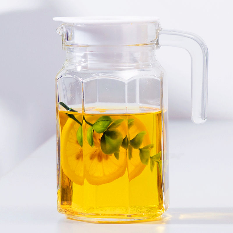 大容量玻璃冷水壶套装家用凉水壶果汁饮料壶单只扎壶玻璃水杯35升大