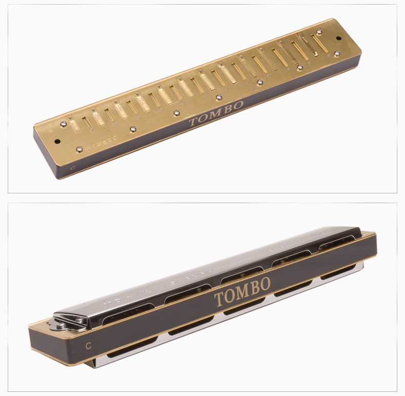 通宝6624s口琴日本tombo初学者成人演奏级24孔复音c调gfagnm自然小调