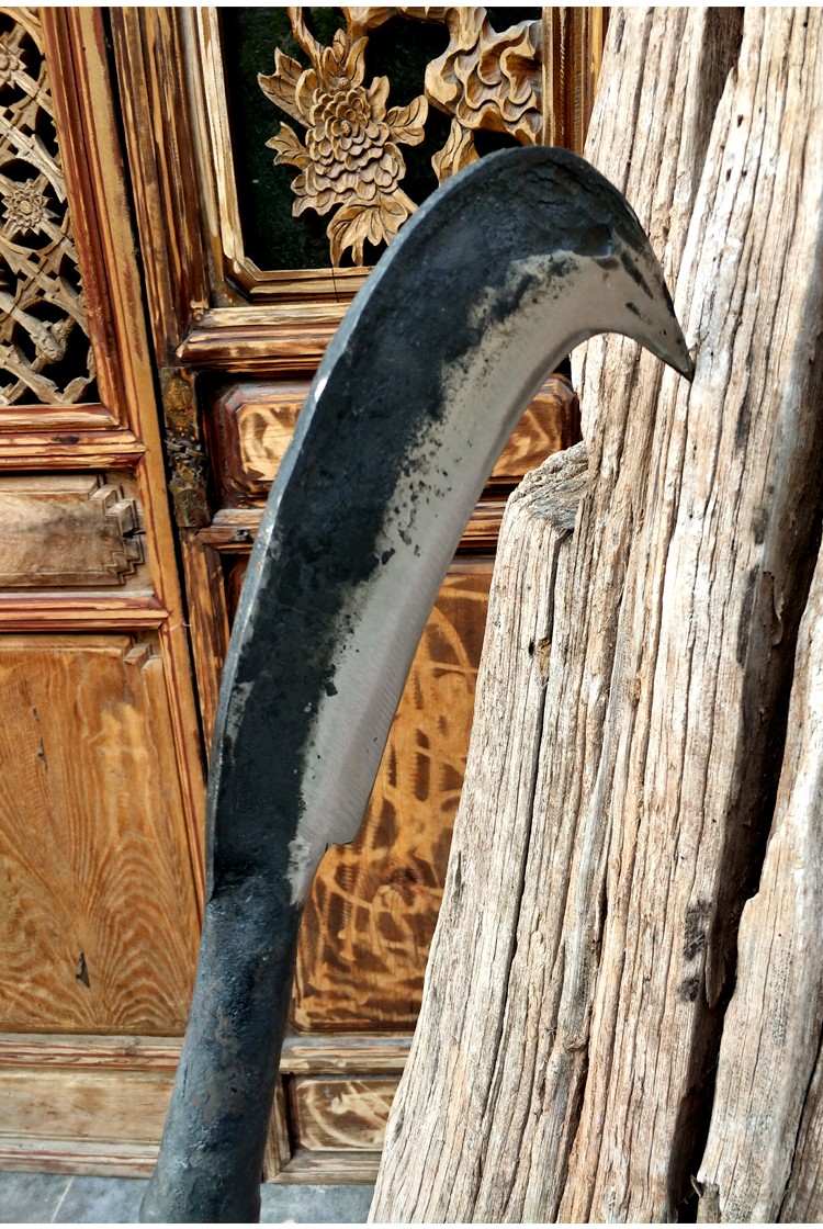 砍树钢刀苗族手工锻打夹钢刀劈柴刀破竹刀户外开路开荒刀树丛林篾刀