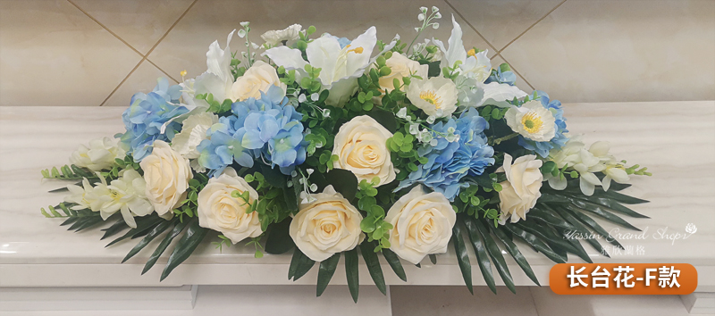 会议室仿真桌花会议室桌花假花商务用花长桌摆花桌台式花活动用花装饰