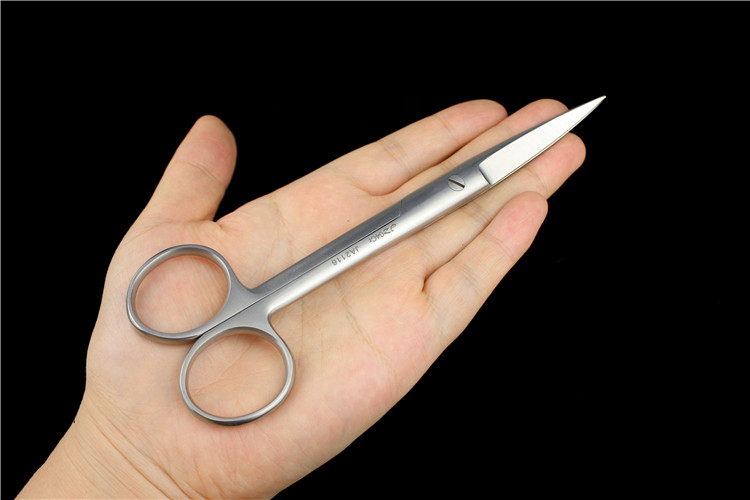 上海医疗器械厂jz金钟外科器械手术剪无镀层wd不锈钢组织剪刀纱布线剪