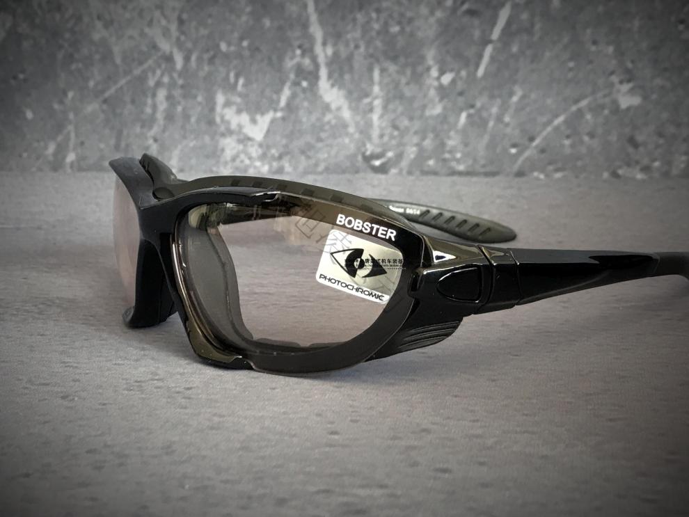 摩托车风镜近视现货美国bobster复古摩托车哈雷机车风镜防雾变色防风