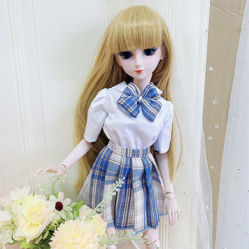 冰灵公主连衣裙校服jk制服凯蒂cm笑笑不含娃娃60厘米娃娃衣服不含娃娃