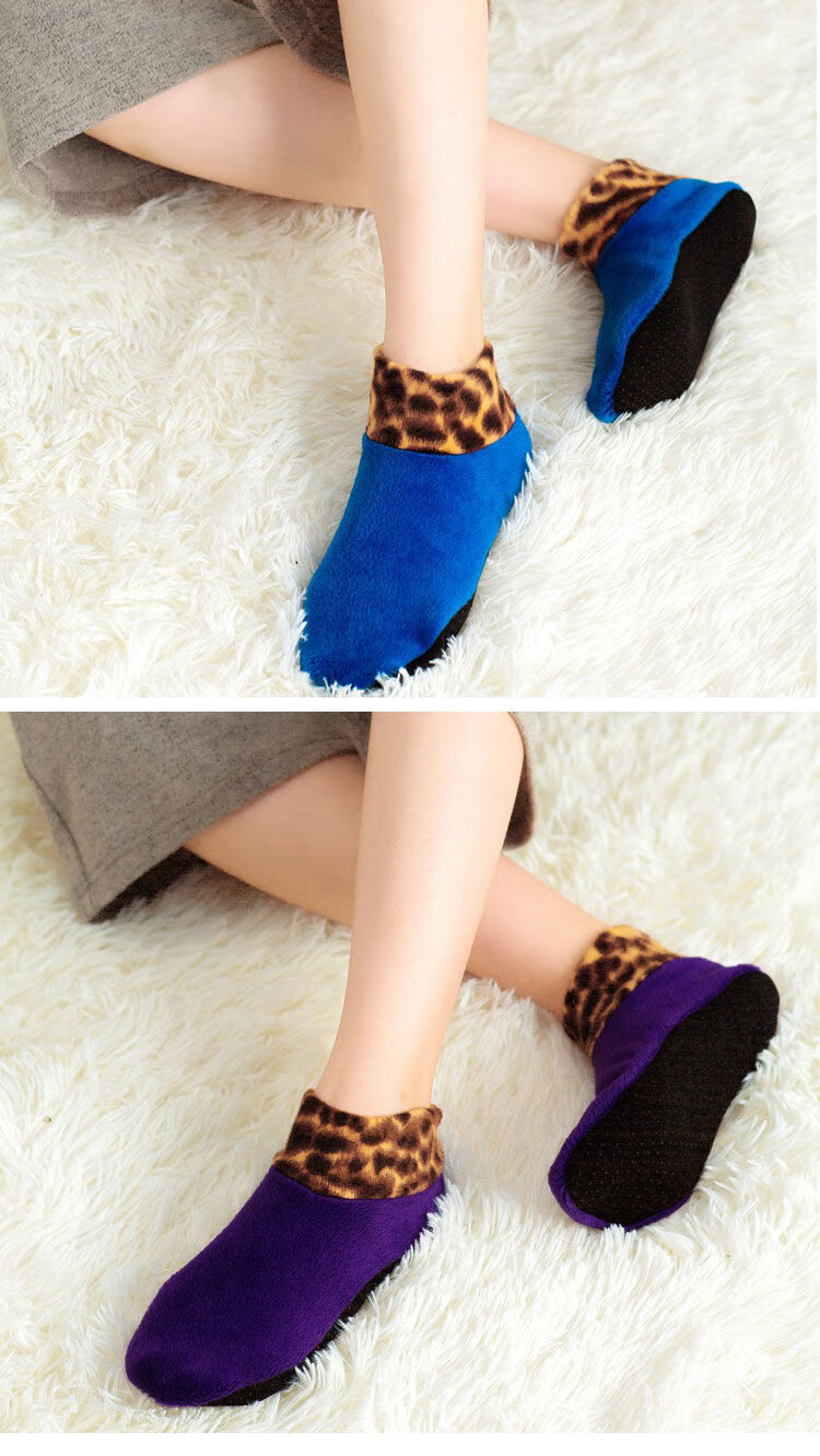 秋冬精选地板袜成人女加厚加绒防滑软底室内保暖袜套秋冬季家居袜子