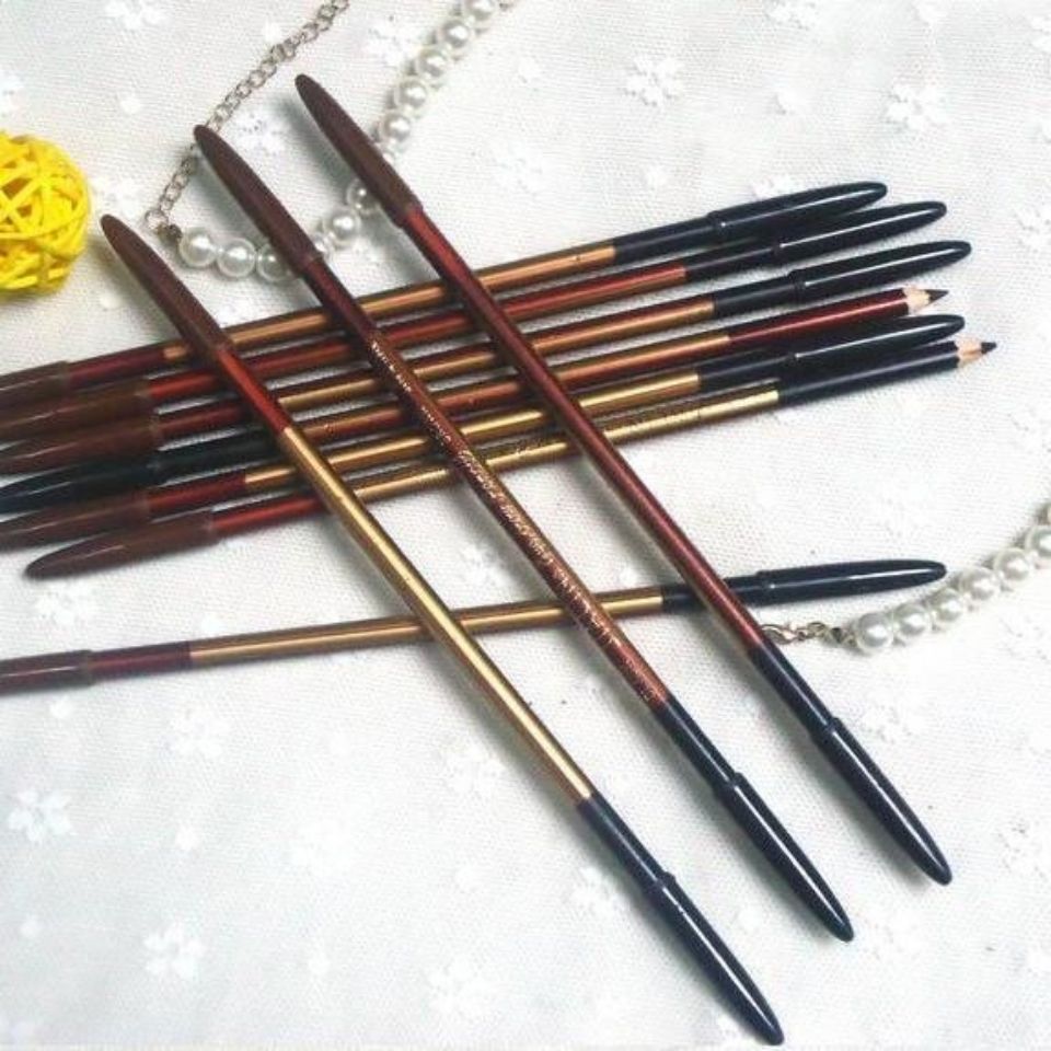 影楼专用佳琳老牌经典国货双头细双色眉笔眼线均可黑色咖啡色5支眉笔