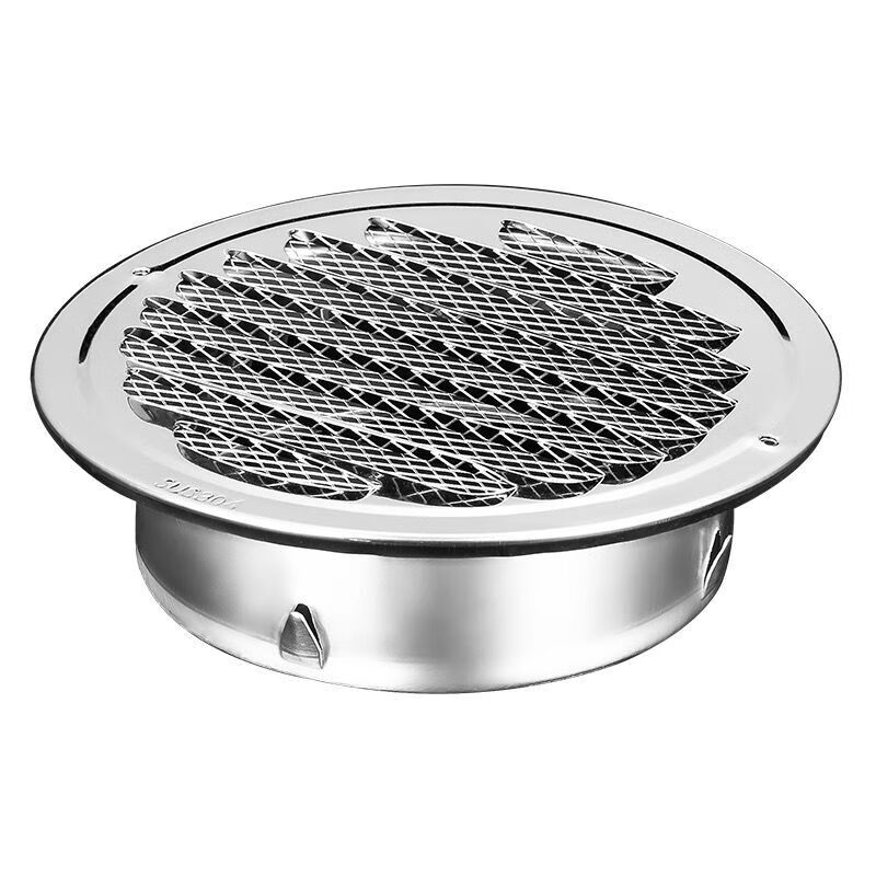 304不锈钢风帽外墙出风口平头防雨排风透气帽油烟机排气管防风罩80mm