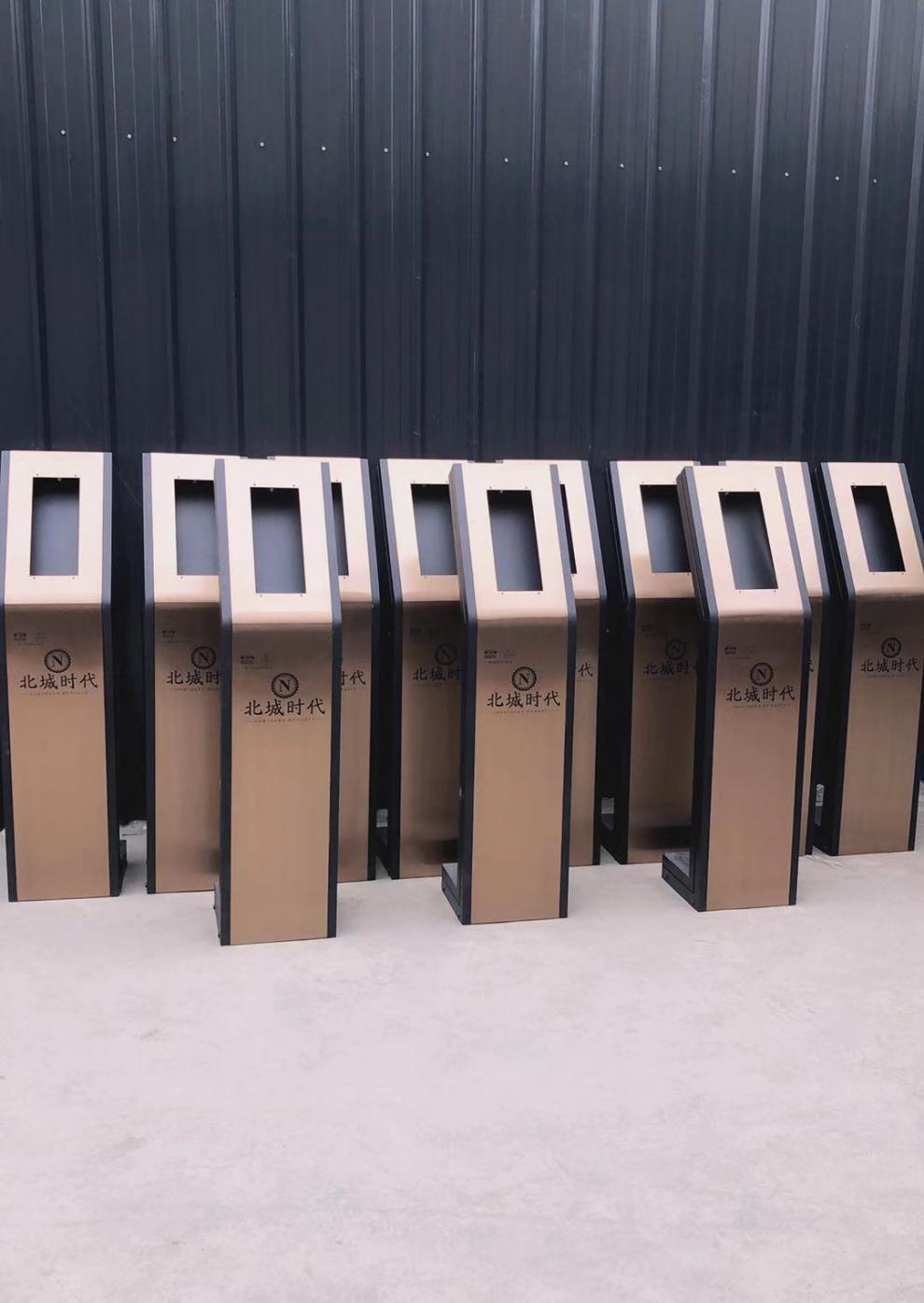 适用可视楼宇对讲落地支架人脸识别立柱小区出门按钮立柱门禁机立柱猎