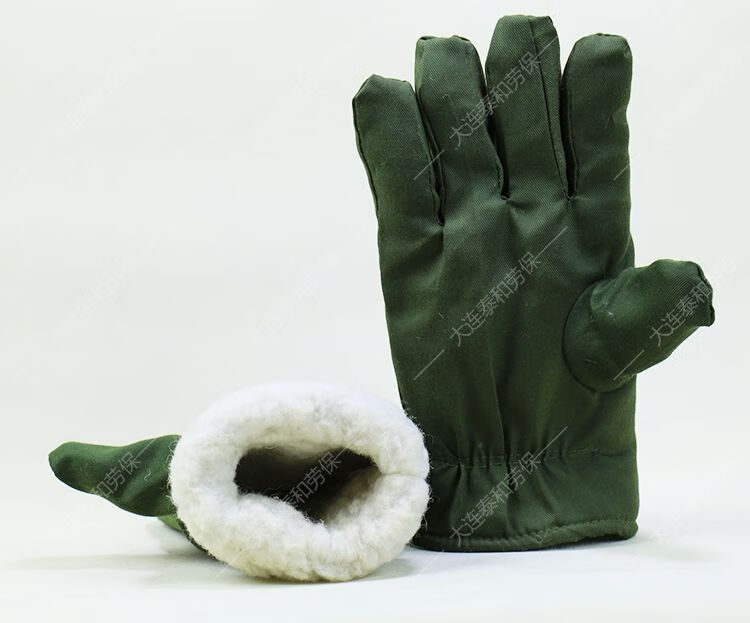 支持国货现货冬季加厚棉巴掌手套劳保加肥加大宽松保暖焖子五指带绳