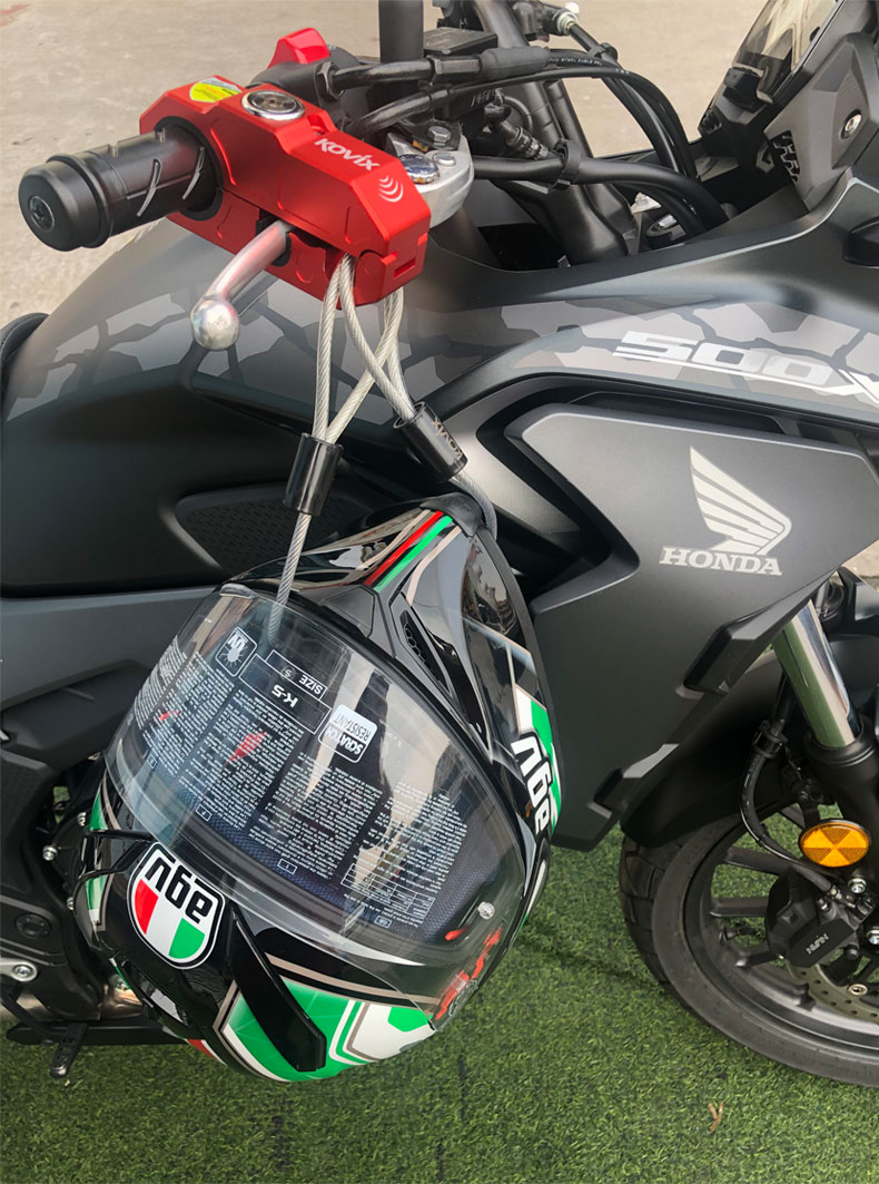 全盔锁防盗kovix摩托车头盔锁把手锁报警油门锁车把锁防盗锁固定防撬