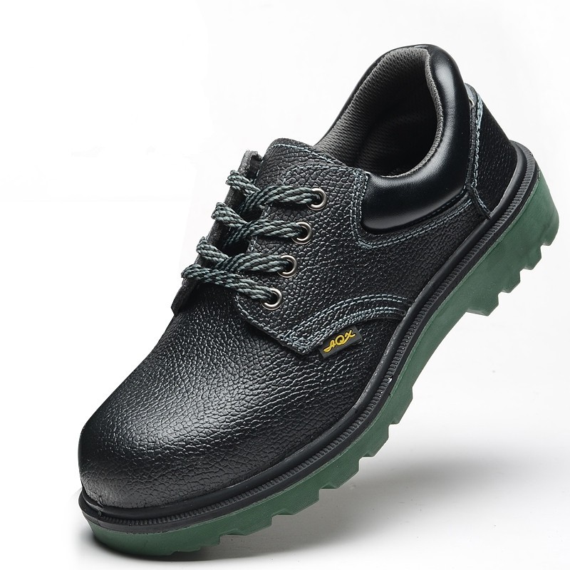 劳保皮鞋真牛皮工作鞋牛皮劳保鞋防砸防剌男钢包头防刺穿牛工地电焊鞋