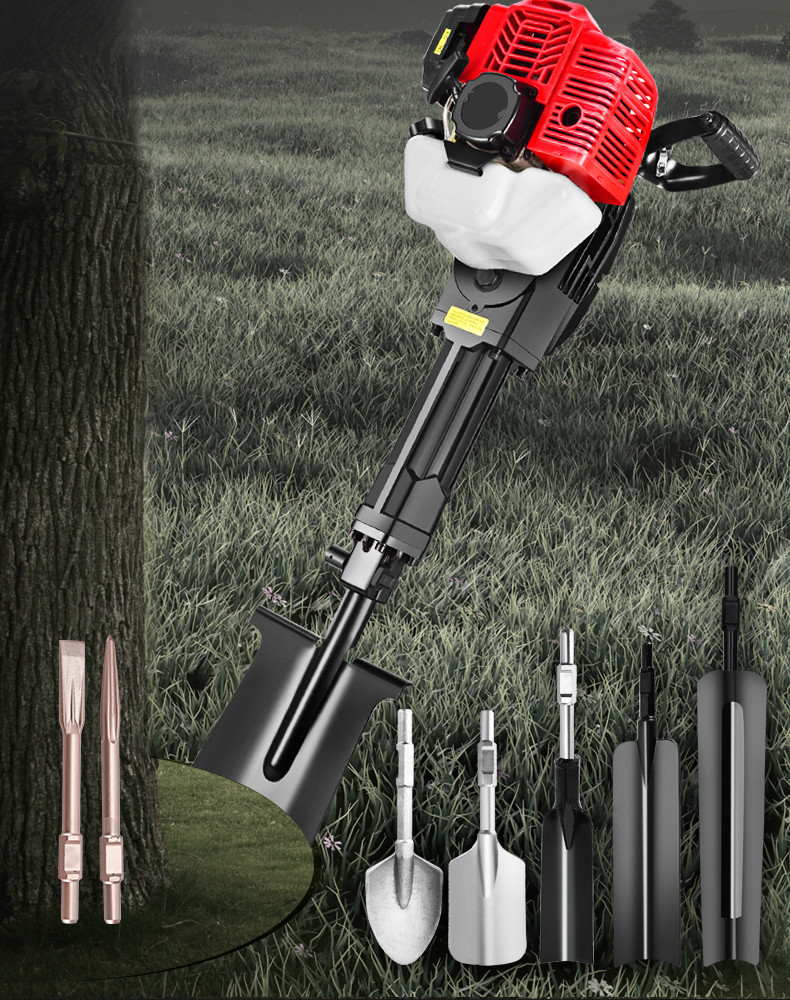 挖树神器机多功能移树起树机小型起苗机打夯挖沟起土球镐 豪华全家福