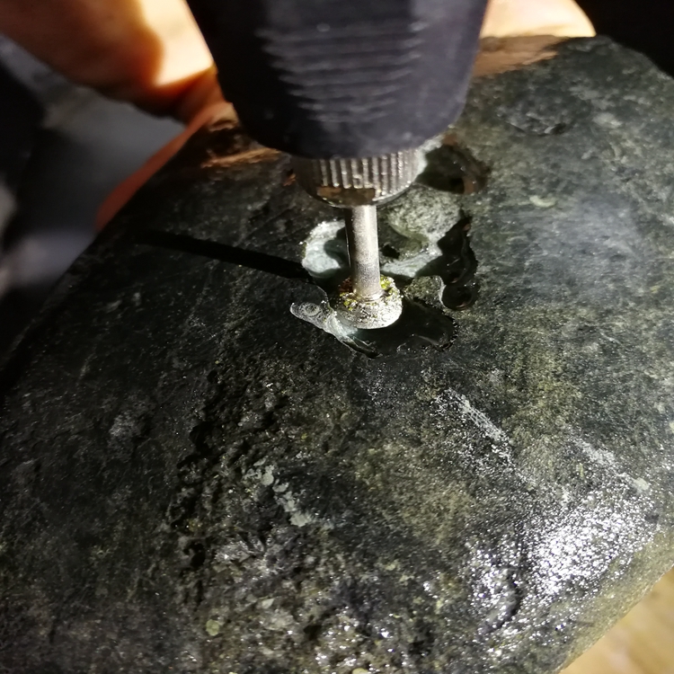 翡翠原石玉石奇石去皮开窗打磨雕刻抛光电动工具电磨机迷你电磨机