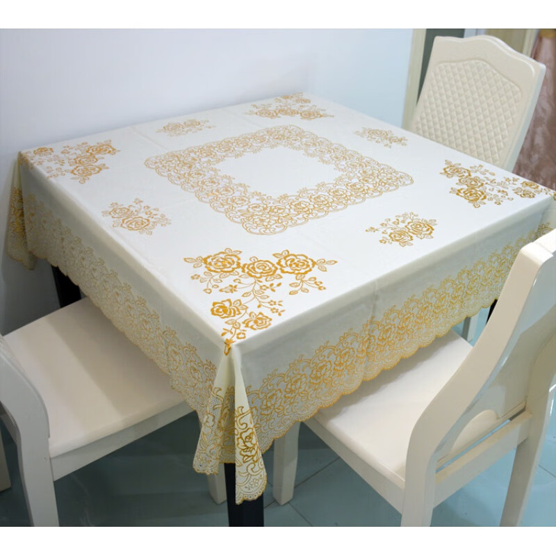 正方形桌布防水防油防水桌布加厚四方桌桌布家用简约pvc防水防油防烫