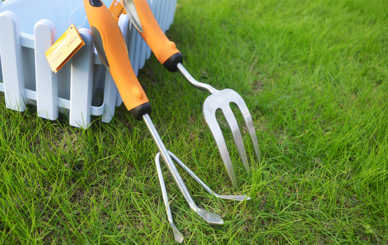 园艺种花种菜工具套装 不锈钢小铲子耙子锄头阳台花园园林工具 黑铁匠