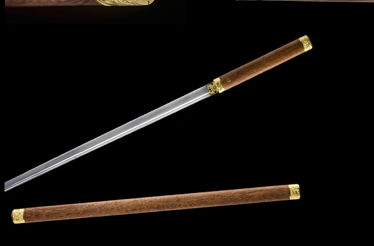 唐横唐直刀防身长款龙泉市一体高锰钢刀宝剑刀剑唐剑冷兵1器汉剑未