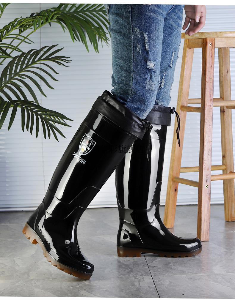 黄金联赛路亚雨鞋男高筒钓鱼专用雨靴长筒户外水鞋加高45cm长款套鞋水