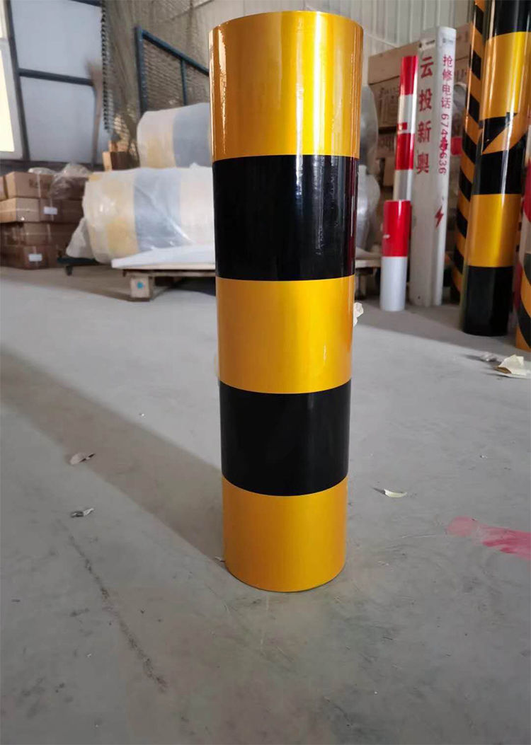80cm黑黄红白反光膜警示桩工程级道路交通防幢柱子电力膜地贴 高度
