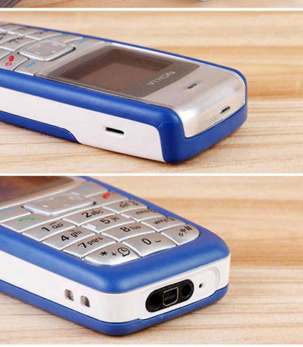 nokia/诺基亚1110经典怀旧小巧便携智能直板学生原装电池 蓝色(两电一