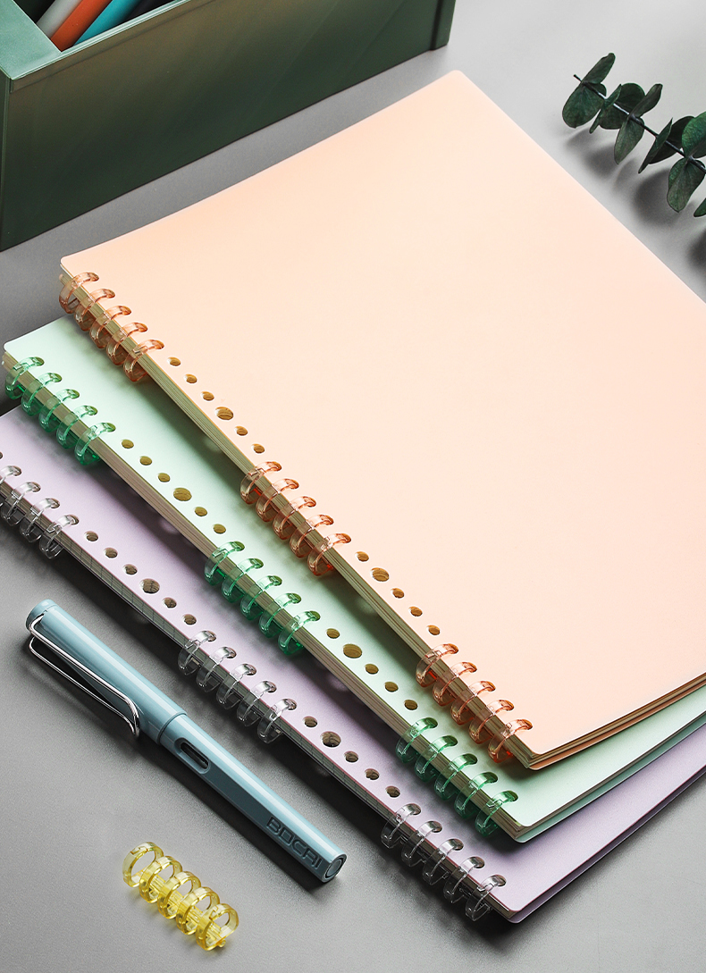 a4活页本外壳活页夹扣环b5封面可拆卸环扣不硌手单卖配件自制打孔装订