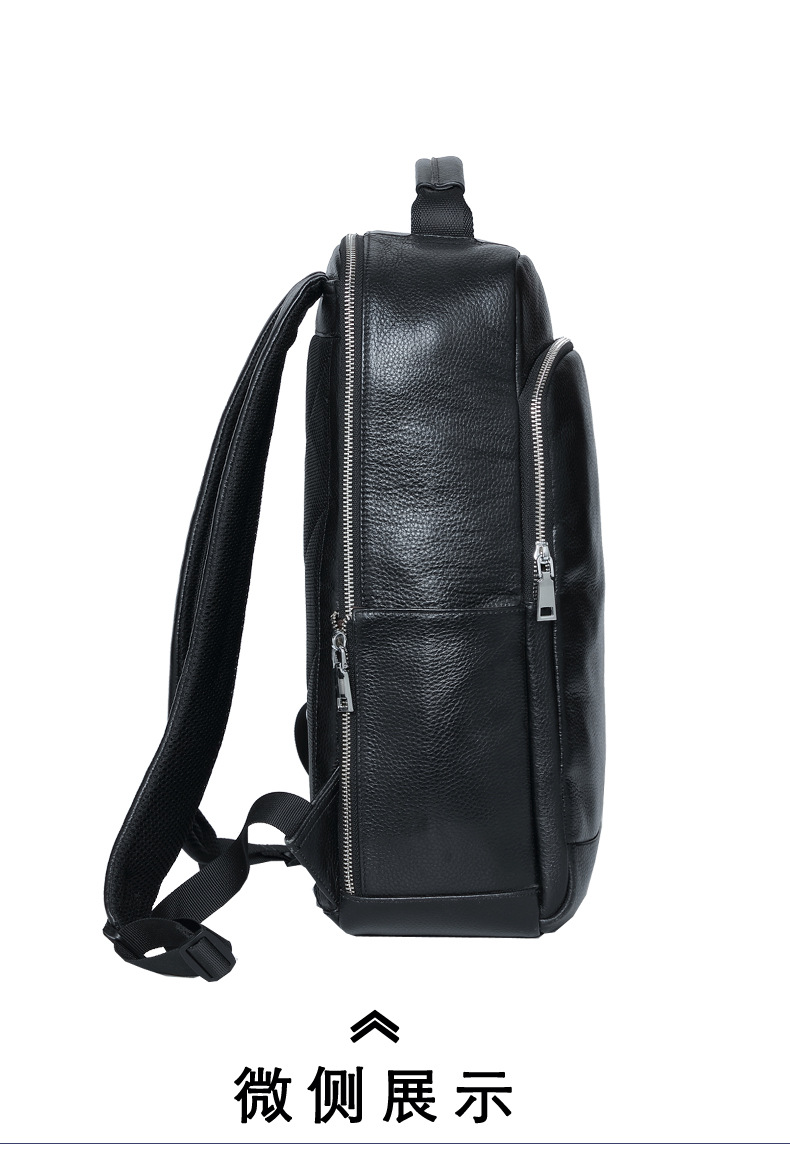 cardkolinck双肩包新款男士背包商务双肩包男牛皮大容量出差双肩电脑