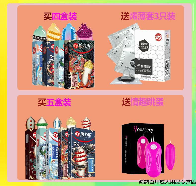 倍力乐刺套避孕套超薄男用带刺狼牙套女用女性专用套加长加粗另类情趣