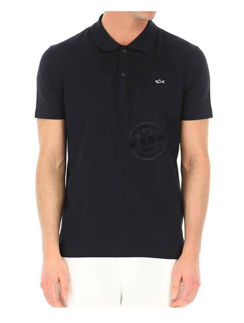 paulshark保罗鲨鱼t恤男士logo图案翻领短袖polo衫红色c0p1013577xl