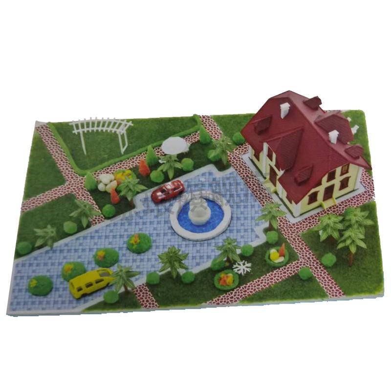 绿野春天花园别墅玩具庭院沙盘拼装建筑模型全国比赛 巴黎春天 原配