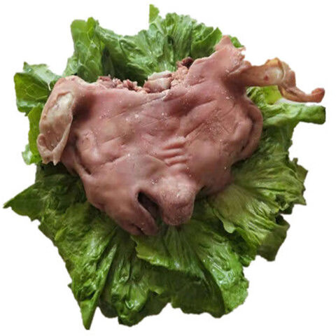 羊头新鲜羊头羊头肉羊杂去皮羊头满头满腮羊头羊脸肉去皮羊头g2斤左右