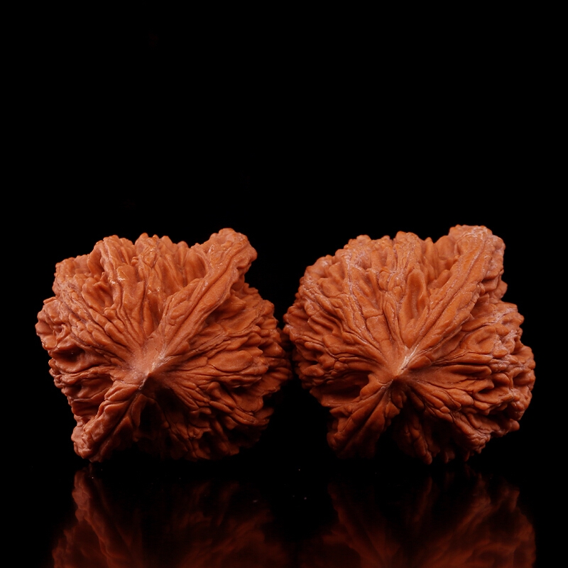 文玩核桃狮子头麦穗虎头狮虎兽手玩手把件精品麻核桃把玩件精选3940