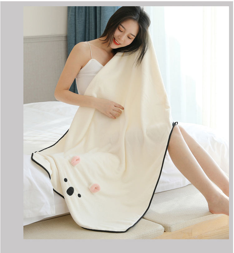 可爱成人加大加厚浴巾毛巾柔软吸水比棉男女浴巾儿童学生洗澡巾可爱