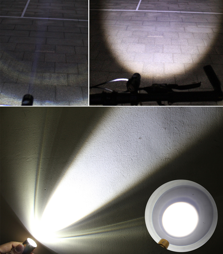 电筒伸缩调焦可充电自行车前灯家用户外小迷你强水远近光sk68白光送