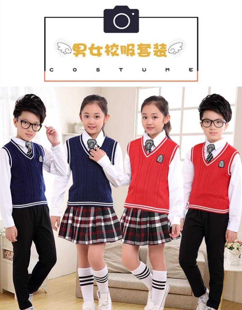 昏昏钟新品英伦国际校服中小学生英伦校服儿童合唱服朗诵演出表演服