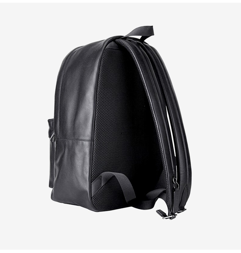 coach/蔻驰男包 新款男士时尚双肩包经典条纹皮革书包电脑包商务休闲