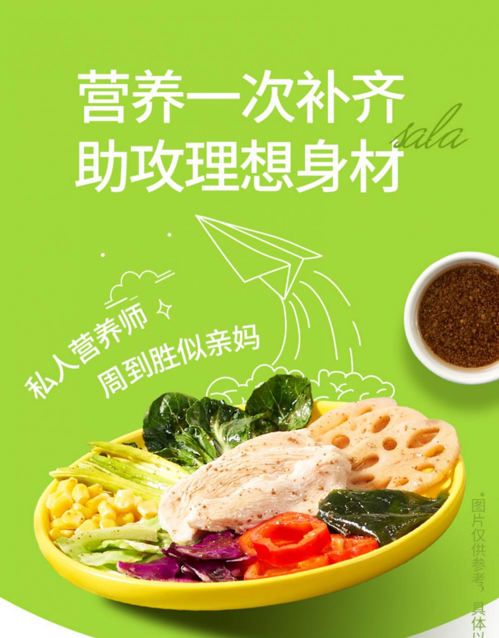 泡小燕九菜杯20g泡小燕九菜杯中式自律沙拉即食鸡胸肉健身代餐零食营