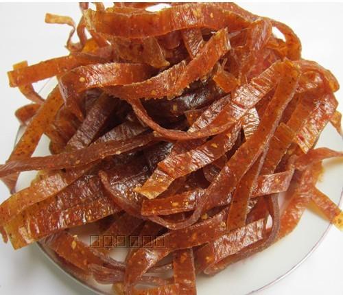 浏阳土特产 小吃有 嚼劲 酸枣条 酸辣条 酸枣丝散称即食零食500克