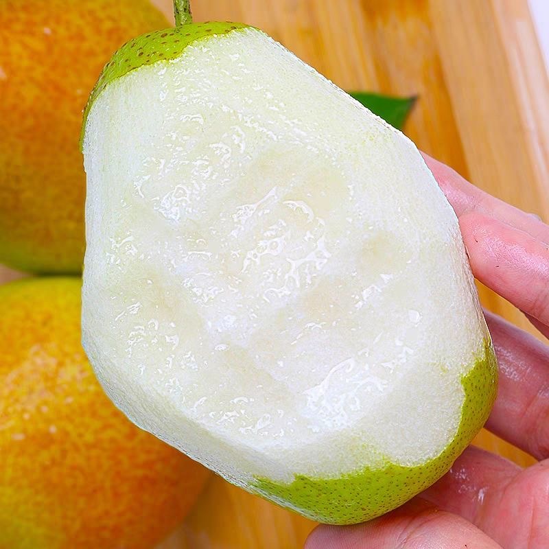 云南安宁一面红梨当季水果新鲜整箱太婆梨应季啤酒软梨彩红皮梨子3斤