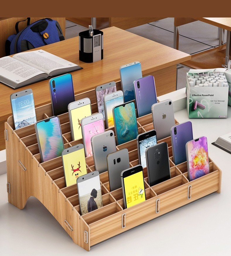 2022新款可狄kedi办公会议手机收纳盒桌面多格整理收纳盒存放盒子收