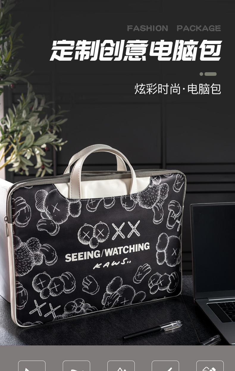 二次元电脑包ins风男款电脑包适用于161寸173寸游戏本可定制图案156